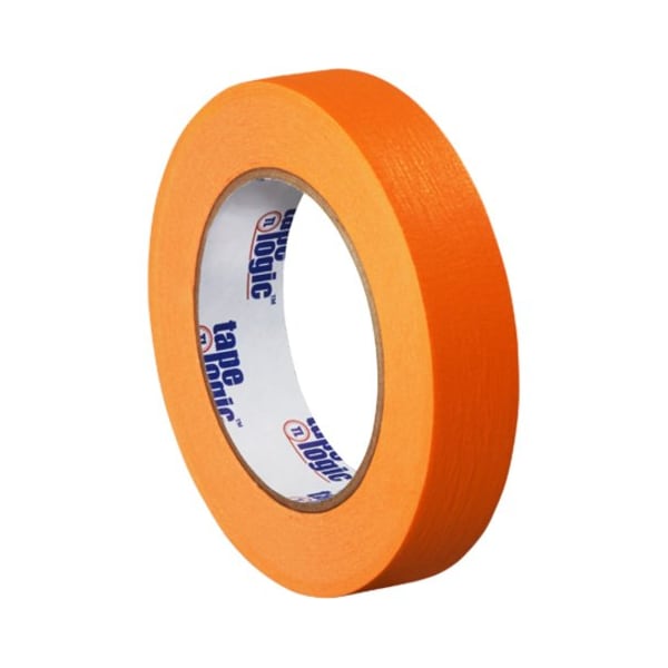 Tape Logic Masking Tape, 1x60 yd., Orange, PK12, 1" W x 60 yds L, Orange, 12 PK T93500312PKD - main